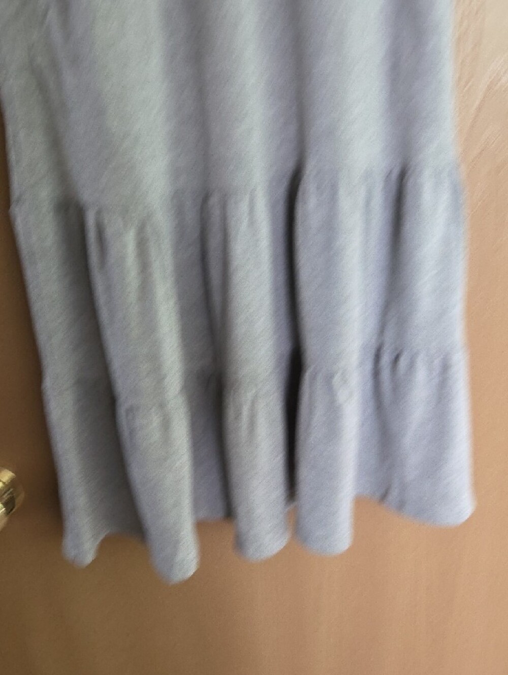 Poolhouse NWT Gray Maxi Dress with Cream Crochet Shoulders...size Sm - Picture 4 of 5